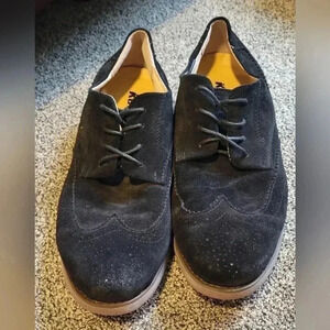 Kunsto Mens Classic Oxford Suede Dress Shoes Wingtip Lace Up mens size 10.5